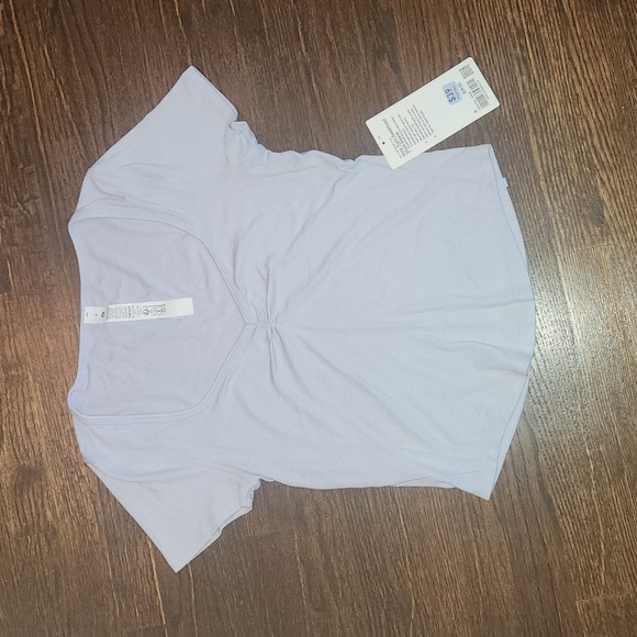 Lululemon Hold Tight Sweetheart Short-Sleeve Shirt Serene Blue NWT - Picture 2 of 6